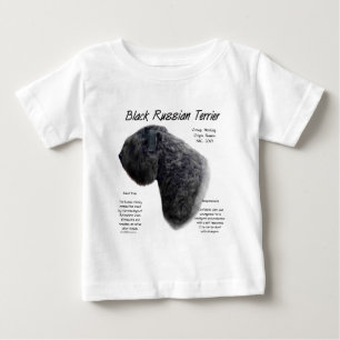 Black Russian Terrier History Design Baby T-Shirt