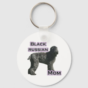 Black Russian Terrier Mum 4 - Keychain