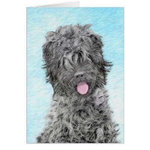Black Russian Terrier Painting - Cute Original Dog