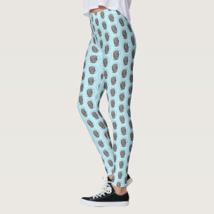 Black Russian Terrier Painting - Cute Original Dog Leggings