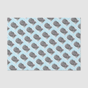 Black Russian Terrier Painting - Cute Original Dog Tissue Paper