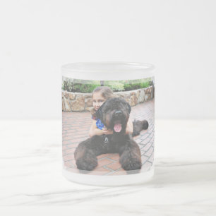 Black Russian Terrier - Vader Frosted Glass Coffee Mug