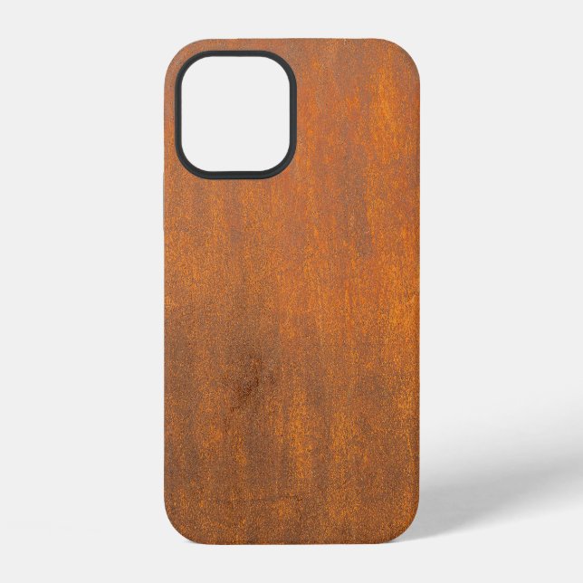 Black rust, metal texture close-up. iPhone case (Back)