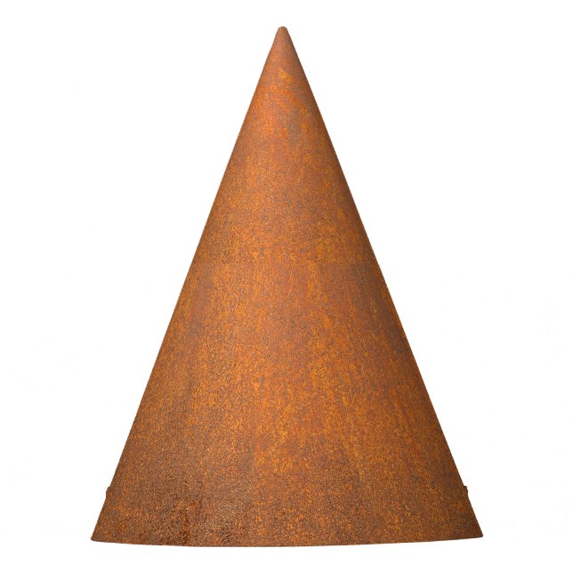 Black rust, metal texture close-up. party hat (Front)