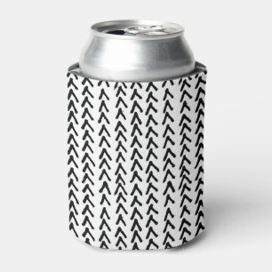Black Rustic Tribal Pattern Can Cooler