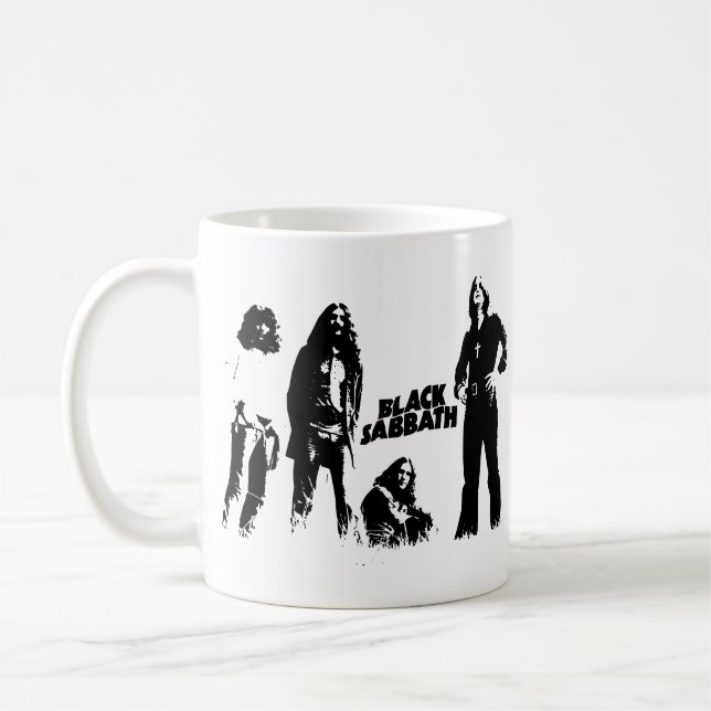 Black Sabbath Group Coffee Mug (Left)