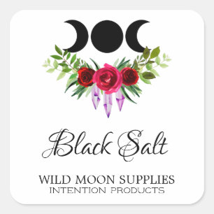 Black Salt Spell Kit Labels