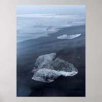 Black sand beach and ice, Iceland