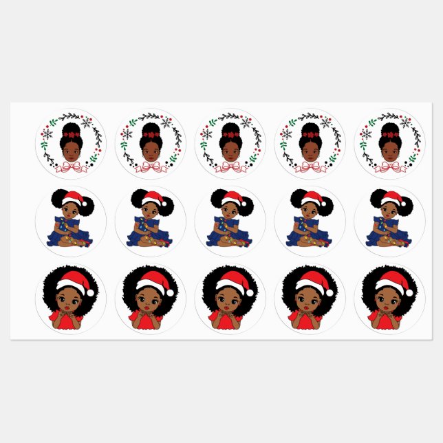 Black Santa Believe Melanin Man Christmas Cheer (Sheet)