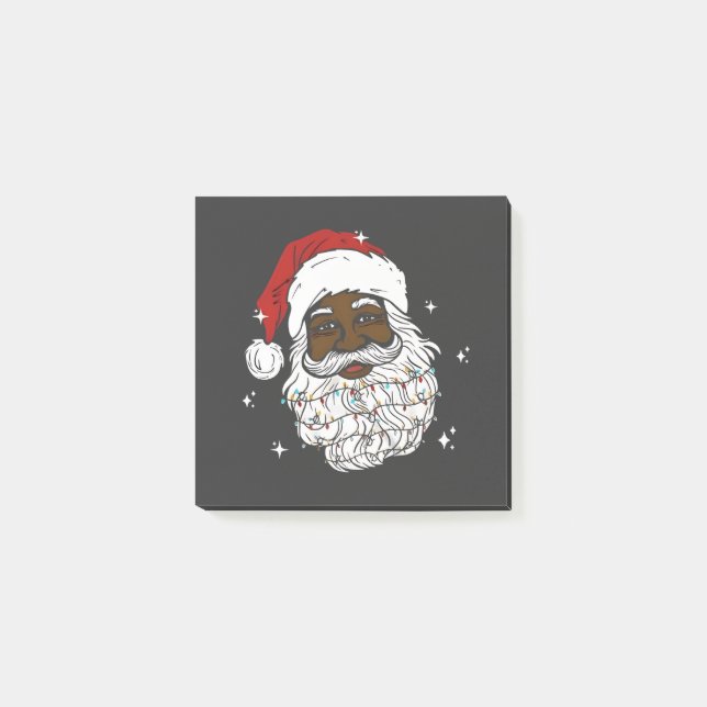 Black Santa Christmas Black History Xmas  Post-it Notes (Front)