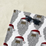 Black Santa Claus Christmas Holiday Beach Towel<br><div class="desc">Who says you have to have a snowy Christmas? This fun design with an African American Santa Claus is perfect for a day at the beach this holiday season. This can be either a black or Latino Santa Claus. Change the background colour and also the text if your wish. If...</div>