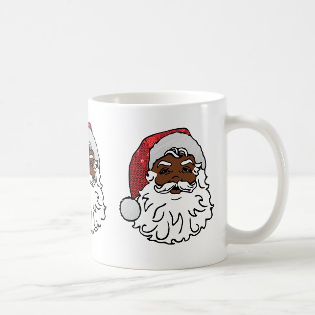 black santa claus coffee mug (Right)