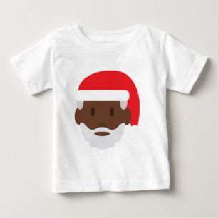 black santa claus emoji baby T-Shirt