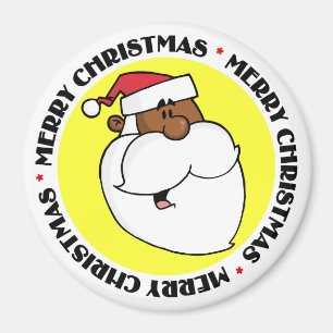 Black Santa Claus Magnet