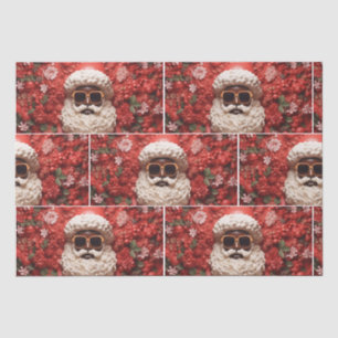 Black Santa Claus Melanin Christmas 3D St. Nick Tissue Paper
