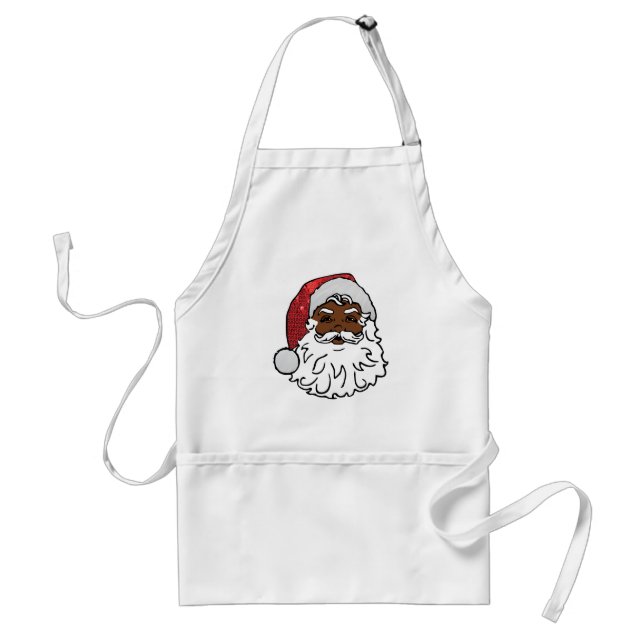 black santa claus standard apron (Front)