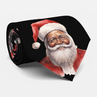 Black Santa Claus Tie