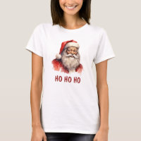 Black Santa Ho Ho Ho Christmas t-shirt