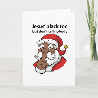 Black Santa Holiday Card
