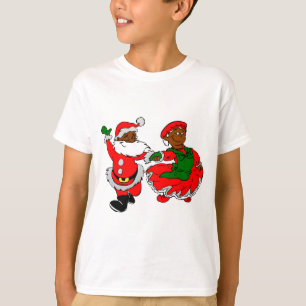 black santa mrs claus T-Shirt