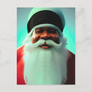 Black Santa Postcard