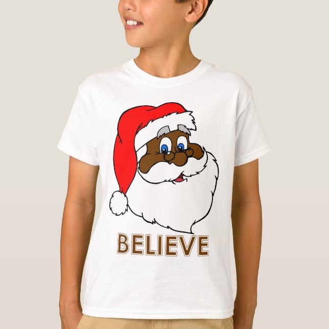 Black Santa T-Shirt (Front)