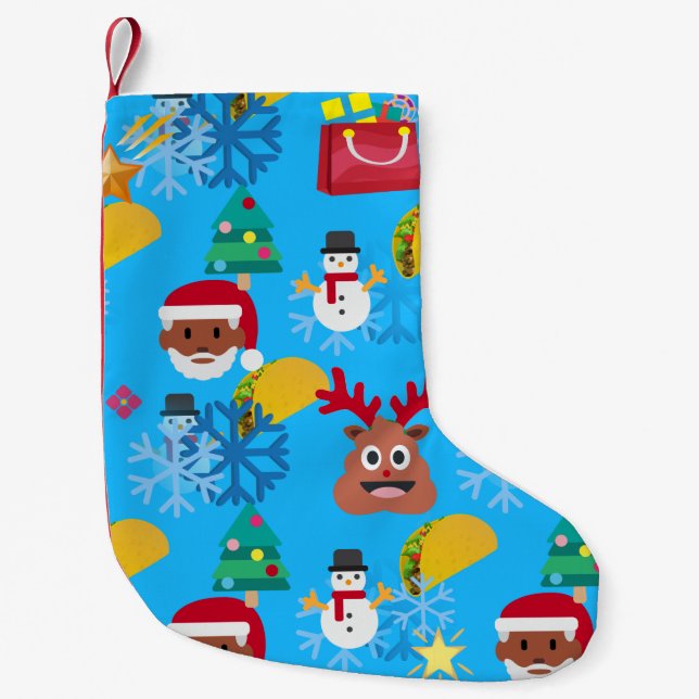 black santa taco christmas stocking (Front)