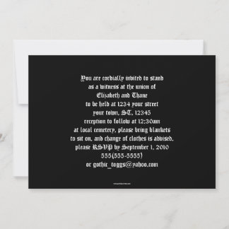 Black Satin and Red Rose Cross Photo Frame Invite