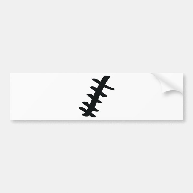 black scar bumper sticker (Front)