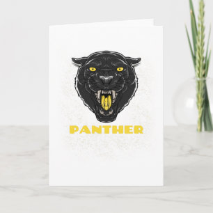 Black Scary Panther Card