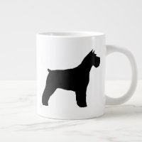 Black Schnauzer Dog Silhouettes