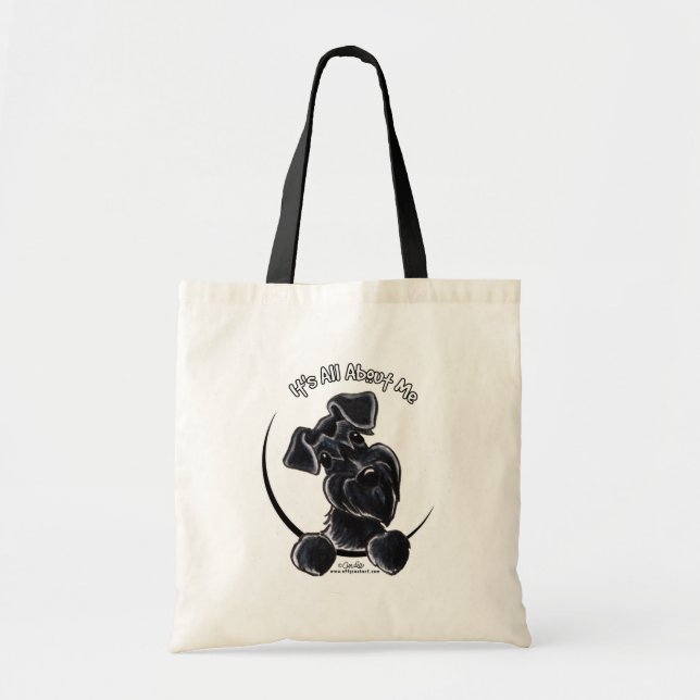 Black Schnauzer IAAM Tote Bag (Front)