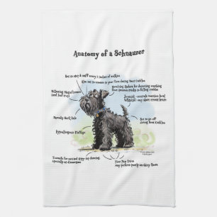 Black Schnauzer Kitchen Towel