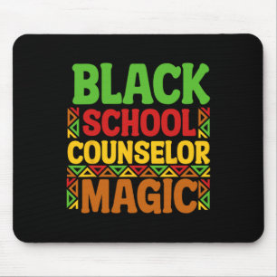 Black School Counsellor Magic Black History Month Mouse Pad