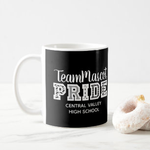 Black School Pride Mascot Name Coffee Mug