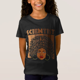 Black Scientists Melanin Women Girl Apparel Americ T-Shirt
