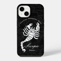Black Scorpio Zodiac Astrology Personality Custom