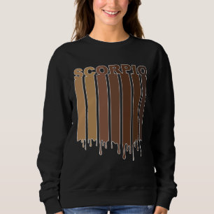 Black Scorpio Zodiac Sign African American Scorpio Sweatshirt