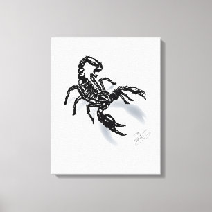 Black Scorpion! Canvas Print