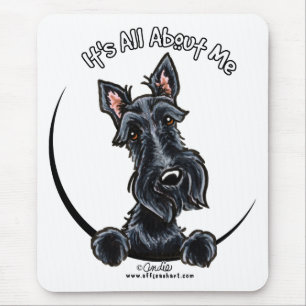 Black Scottie IAAM Mouse Pad