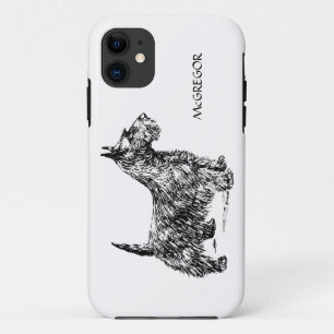 Black Scottie Scottish Terrier Dog Breed Custom Case-Mate iPhone Case
