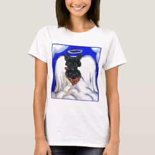 Black Scottish Terrier Angel T-Shirt