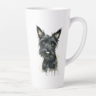 Black Scottish Terrier Latte Mug