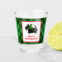 Black Scotty Dog Tartan Plaid Christmas