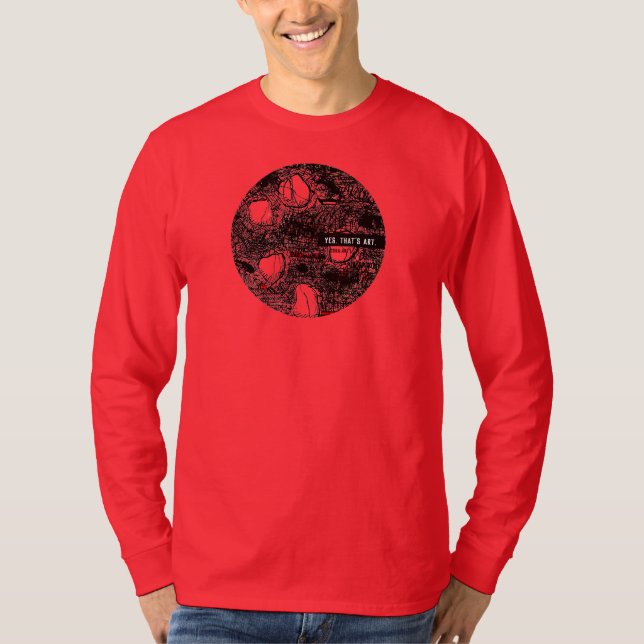BLACK SCRIBBLE: T-shirt (Front)