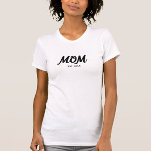 Black Script Established Mom T-Shirt