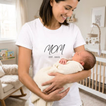 Black Script Established Mum Modern Minimalist