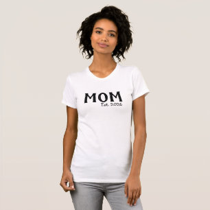 Black Script Established Mum T-Shirt