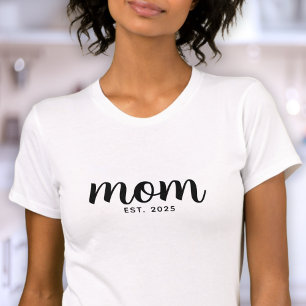 Black Script Established Mum T-Shirt