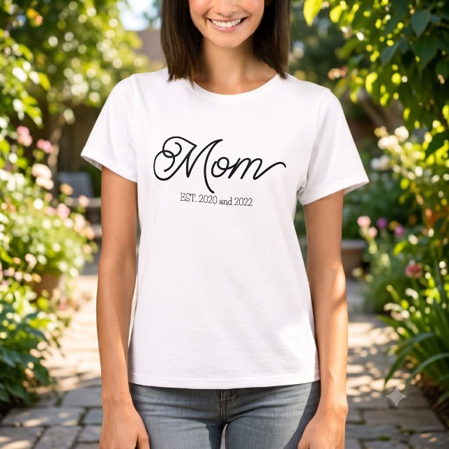 Black Script Established Mum T-Shirt (Creator Uploaded)